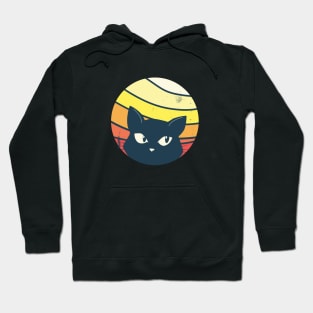 Retro sunset cat Hoodie